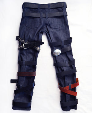 Ricky x Saylor Rott Low-Rise Belt Jeans