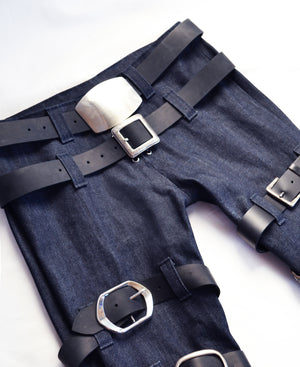 Ricky x Saylor Rott Low-Rise Belt Jeans