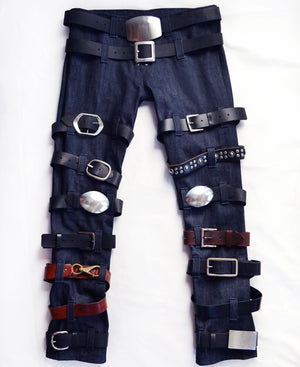 Ricky x Saylor Rott Low-Rise Belt Jeans